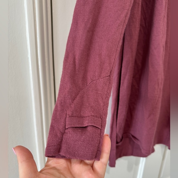 Lululemon.Merino wool Blissful Zen Sweater Slits open cardigan sweater Cashlu 6 - Picture 7 of 16